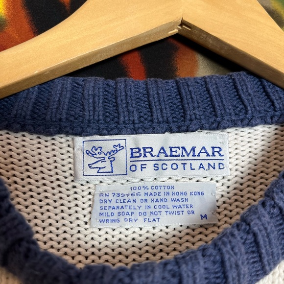 Vintage Braemer Of Scotland Sailboat Mens Sweater Size Medium - Picture 5 of 9